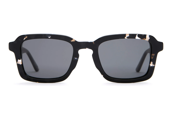 Crap Eyewear Sunglasses - The Heavy Tropix - Black Tortoise Bio / Polarized Grey