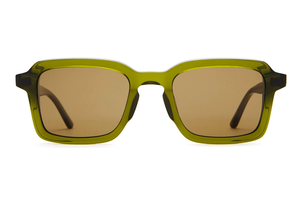Crap Eyewear Sunglasses - The Heavy Tropix - Crystal Olive Bio / Polarized Bronze