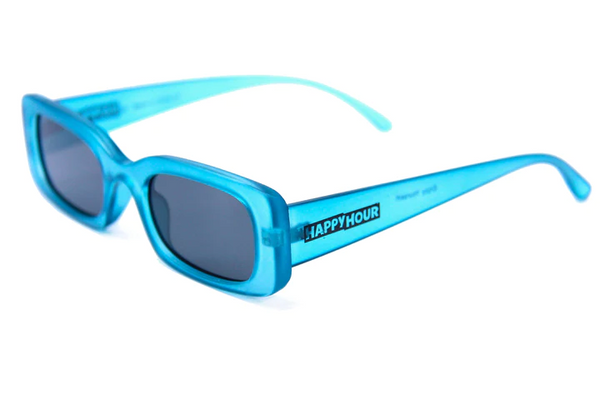 Happy Hour Shades - Picadilly's Sunglasses - Blue Frost w/ Black Lens