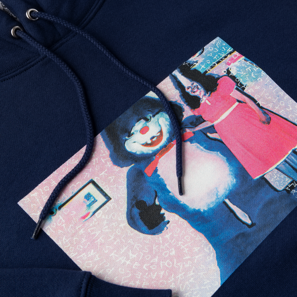 Polar Skate Co - Dave Hoodie - Pink Dress - Dark Blue