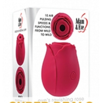 Adam & Eve Eve's Ravishing Rose Clit Pleaser - Red EastWestNovelty Adam & Eve Eve's Ravishing Rose Clit Pleaser - Red EastWestNovelty