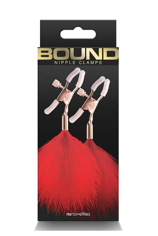 Bound F1 Nipple Clamps - Red