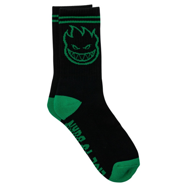 Spitfire Socks - BigHead  - Black/Green