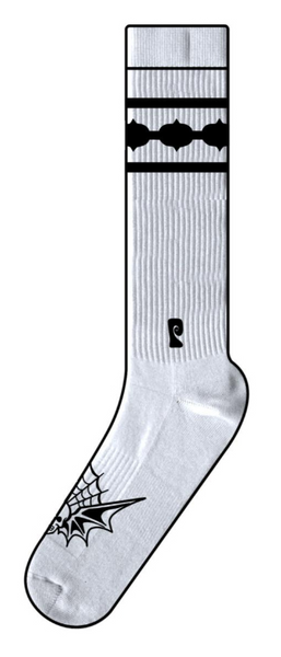 Psockadelic - Hell Raiser Crew Socks - White/Black