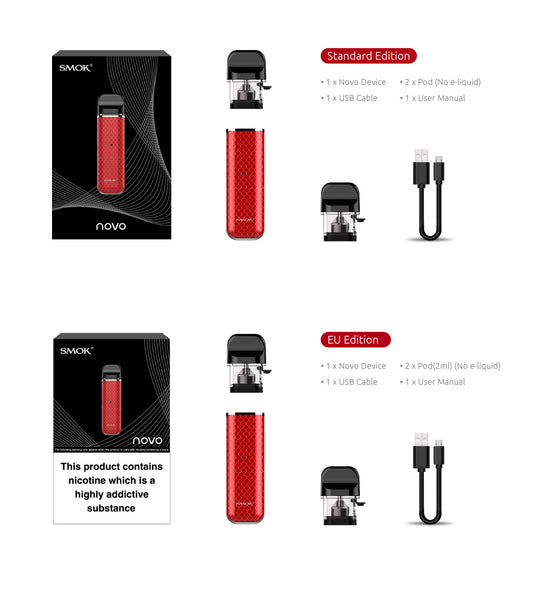 Smok Novo Starter Kit Refillable Vaporizer EastWestNovelty Smok Novo Starter Kit Refillable Vaporizer EastWestNovelty