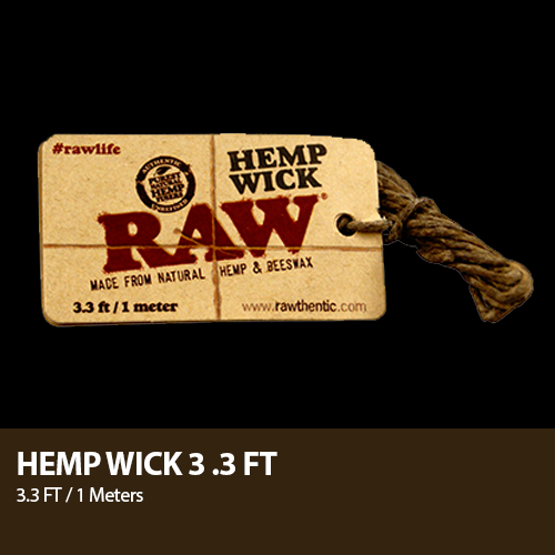 Raw Hempwick - Multiple Sizes