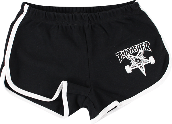 Thrasher Girls - Skate Goat Night Shorts - Blk/White