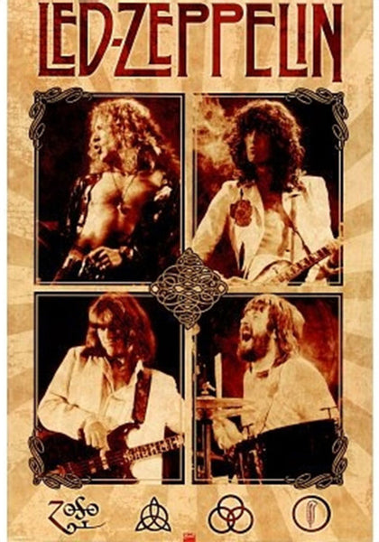 Led Zeppelin - Parchment Poster
