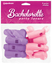 Bachelorette Party Favors Whistles - Pack of 8