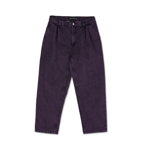 Polar Skate Co - Grund Chino Denim Pants - Purple Black (32/32)