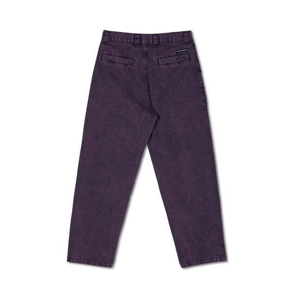 Polar Skate Co - Grund Chino Denim Pants - Purple Black (32/32)