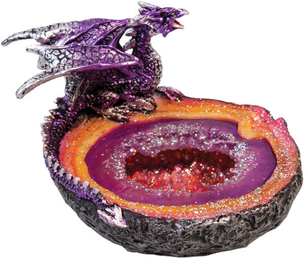 Purple Dragon Geode Ashtray