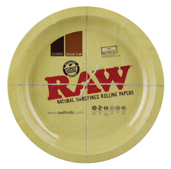 RAW Ash/Rolling Tray Metal Round
