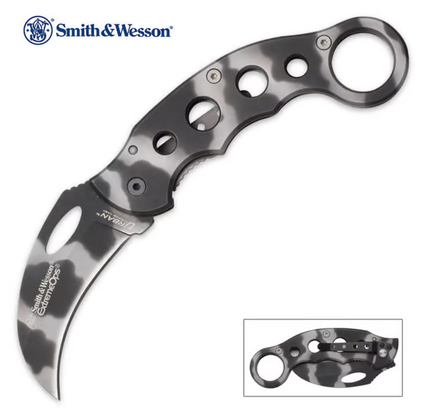 Smith & Wesson Extreme Ops Karambit Camo Folding Knife