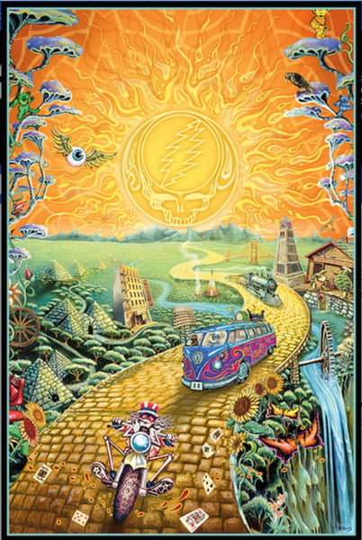 Skeleton Chopper & Bus SYF Poster - 24"x36"
