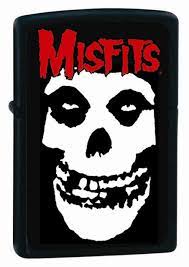 Misfits Skull Black Matte Zippo