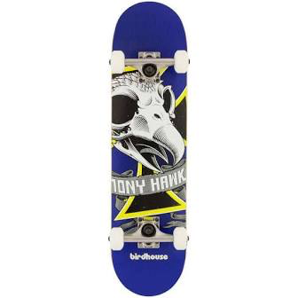 Birdhouse Complete Mini Skateboard - Oversized Skull 7.25"