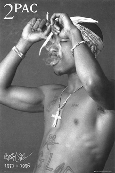 Tupac Shakur - Smoke Poster