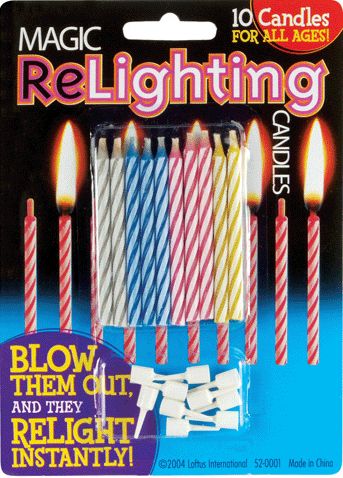 Magic Relighting Candles