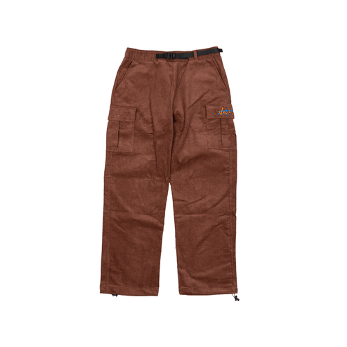 Venture - Paid Cargo Corduroy Pants - Brown