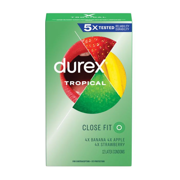 Durex Tropical Color & Scents Condoms - Box of 12