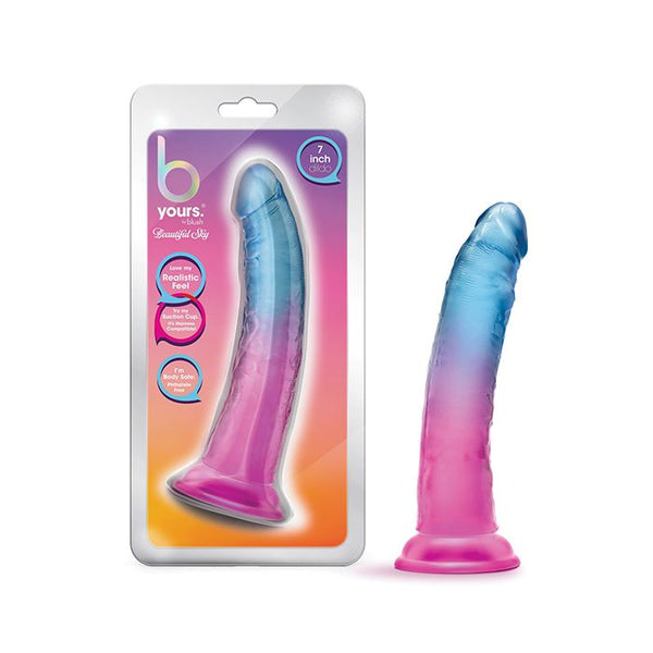 Blush B Yours 7" Beautiful Sky Dildo - Sunset