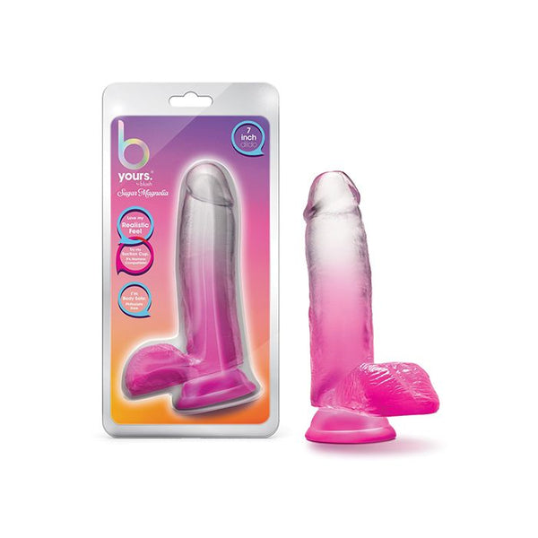 Blush B Yours 7" Sugar Magnolia Dildo - Fuchsia