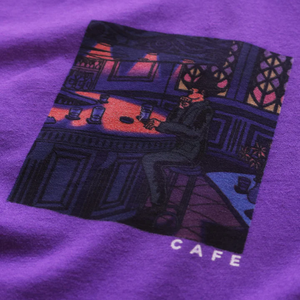 Skateboard Cafe - Barfly T-Shirt - Purple