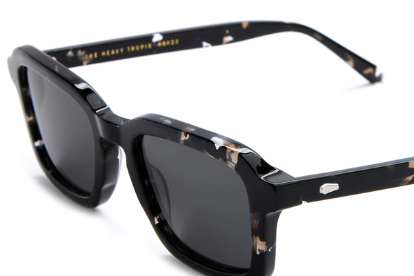 Crap Eyewear Sunglasses - The Heavy Tropix - Black Tortoise Bio / Polarized Grey