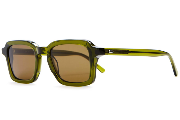 Crap Eyewear Sunglasses - The Heavy Tropix - Crystal Olive Bio / Polarized Bronze