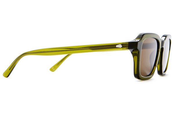 Crap Eyewear Sunglasses - The Heavy Tropix - Crystal Olive Bio / Polarized Bronze
