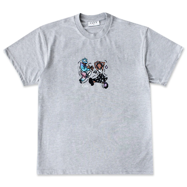 Skateboard Cafe - Dancing T-Shirt - Heather Grey