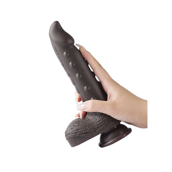 Alger 8" Thrusting Dildo - Black