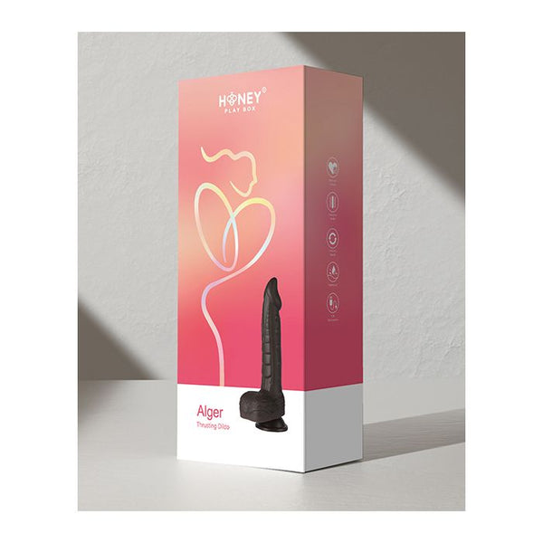 Alger 8" Thrusting Dildo - Black