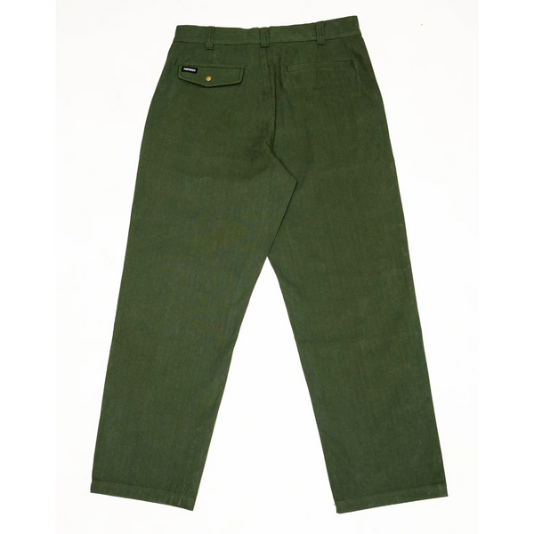 Theories - Herringbone Hunting Trousers Pants - Dark Green