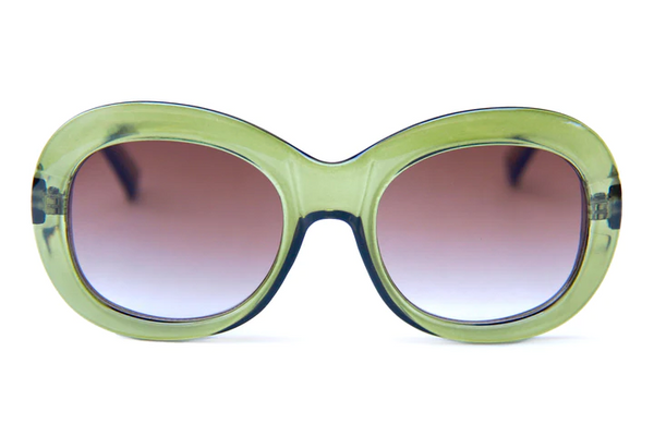 Happy Hour Shades - Bikini Beach Sunglasses - Moss Green