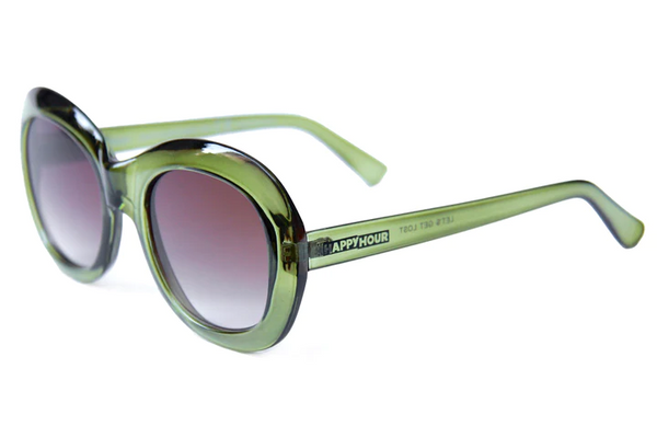 Happy Hour Shades - Bikini Beach Sunglasses - Moss Green
