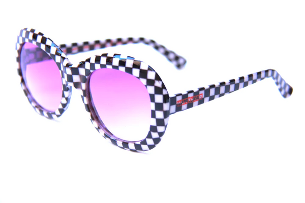 Happy Hour Shades - Bikini Beach Sunglasses - Checkered