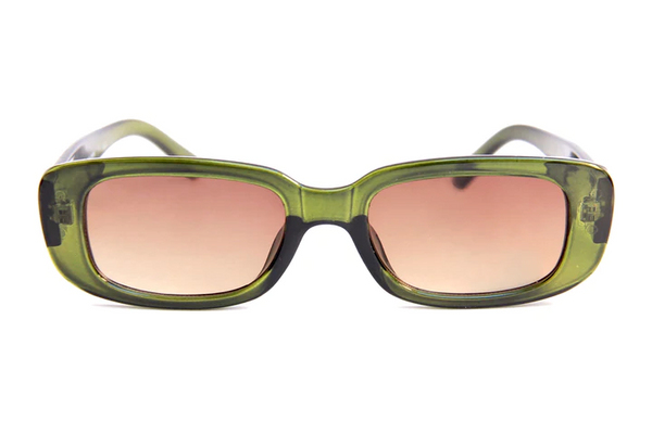 Happy Hour Shades - Oxford Sunglasses - Amber Fade / Moss Green
