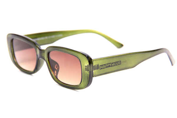 Happy Hour Shades - Oxford Sunglasses - Amber Fade / Moss Green