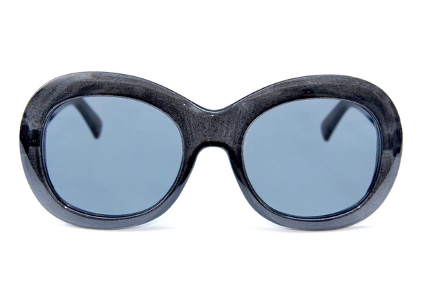 Happy Hour Shades - Bikini Beach Sunglasses - Space Dust w/ Black Lens - Evan Smith