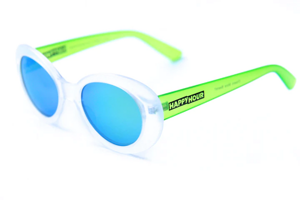Happy Hour Shades - Beach Party Sunglasses - Shocking Green