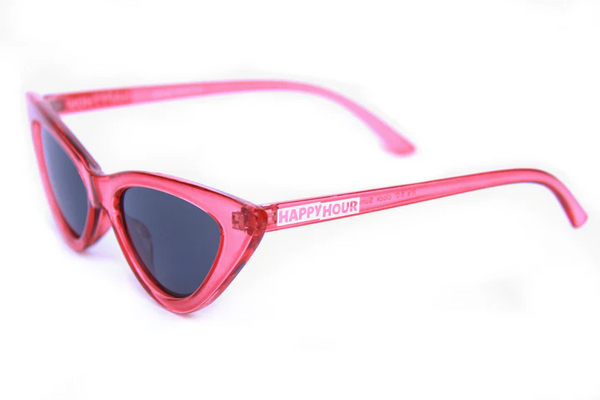 Happy Hour Shades - Space Needle Sunglasses - Clear Gloss Red