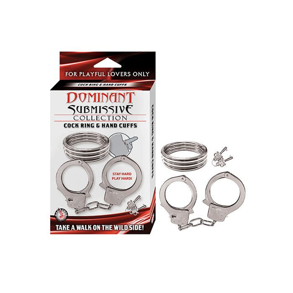 Dominant Submissive Collection Cockring and Handcuffs