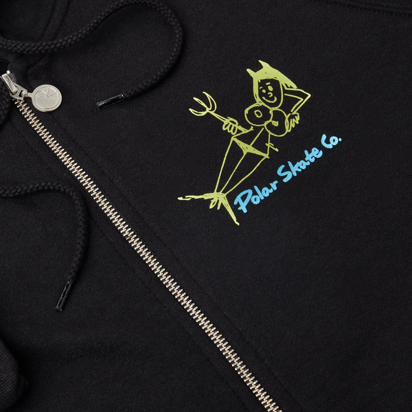 Polar Skate Co - Devil Woman Zip Hoodie - Black