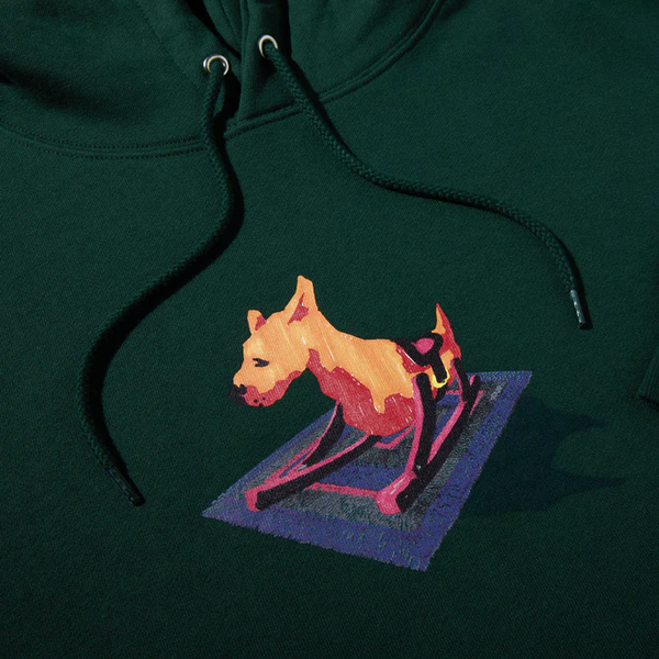 Polar Skate Co - Dave Hoodie Dog - Dark Green