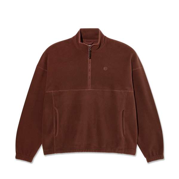 Polar Skate Co - Ivan Half Zip Sweater - Wine
