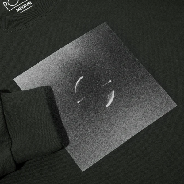 Polar Skate Co - Magnetic Field Longsleeve T-shirt - Dirty Black