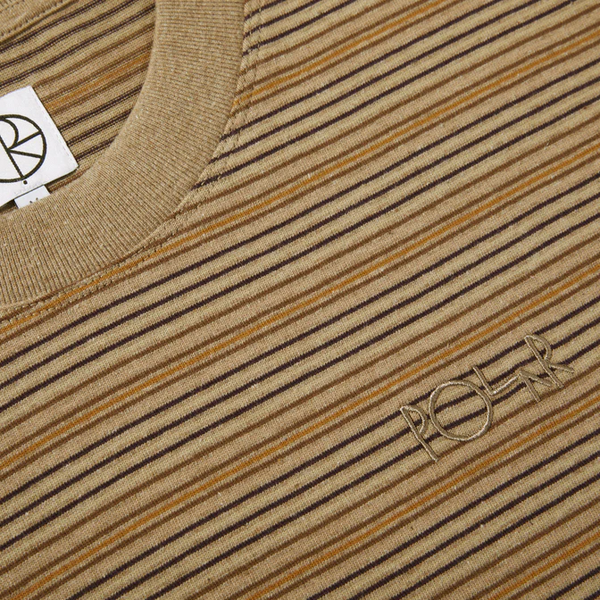 Polar Skate Co - Stripe Surf T-Shirt - Camel
