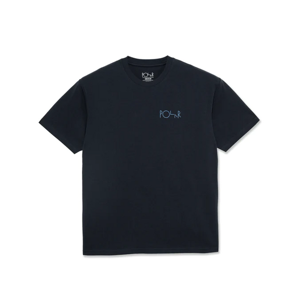 Polar Skate Co - Stroke Logo T-Shirt (Navy / Blue) - L